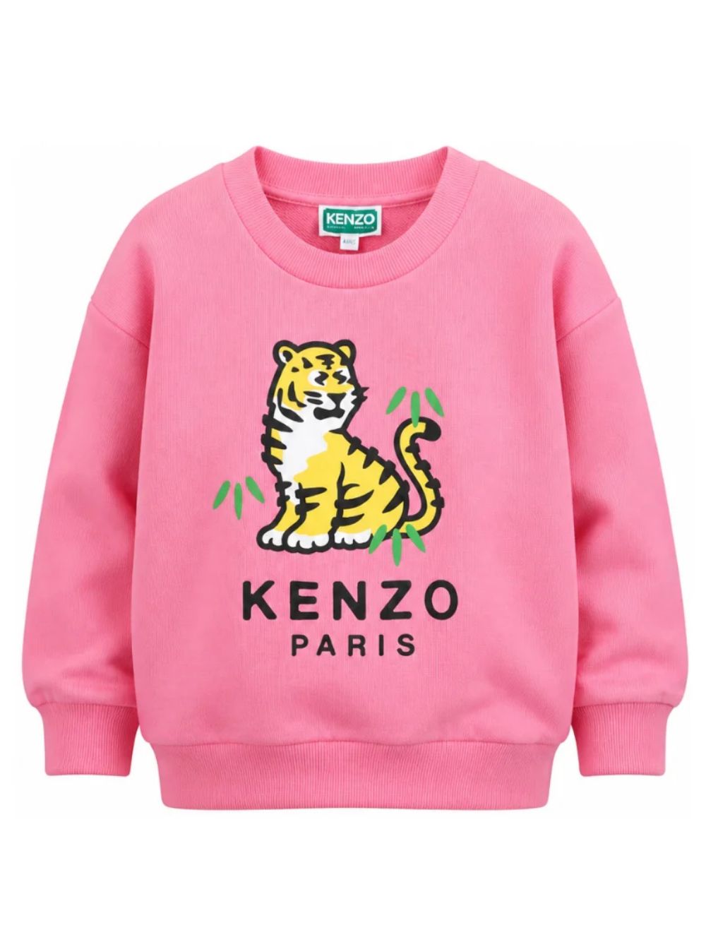 Felpa per bambina Kenzo Kids rosa con stampa Tigre sul davanti K62189 45A KENZO KIDS
