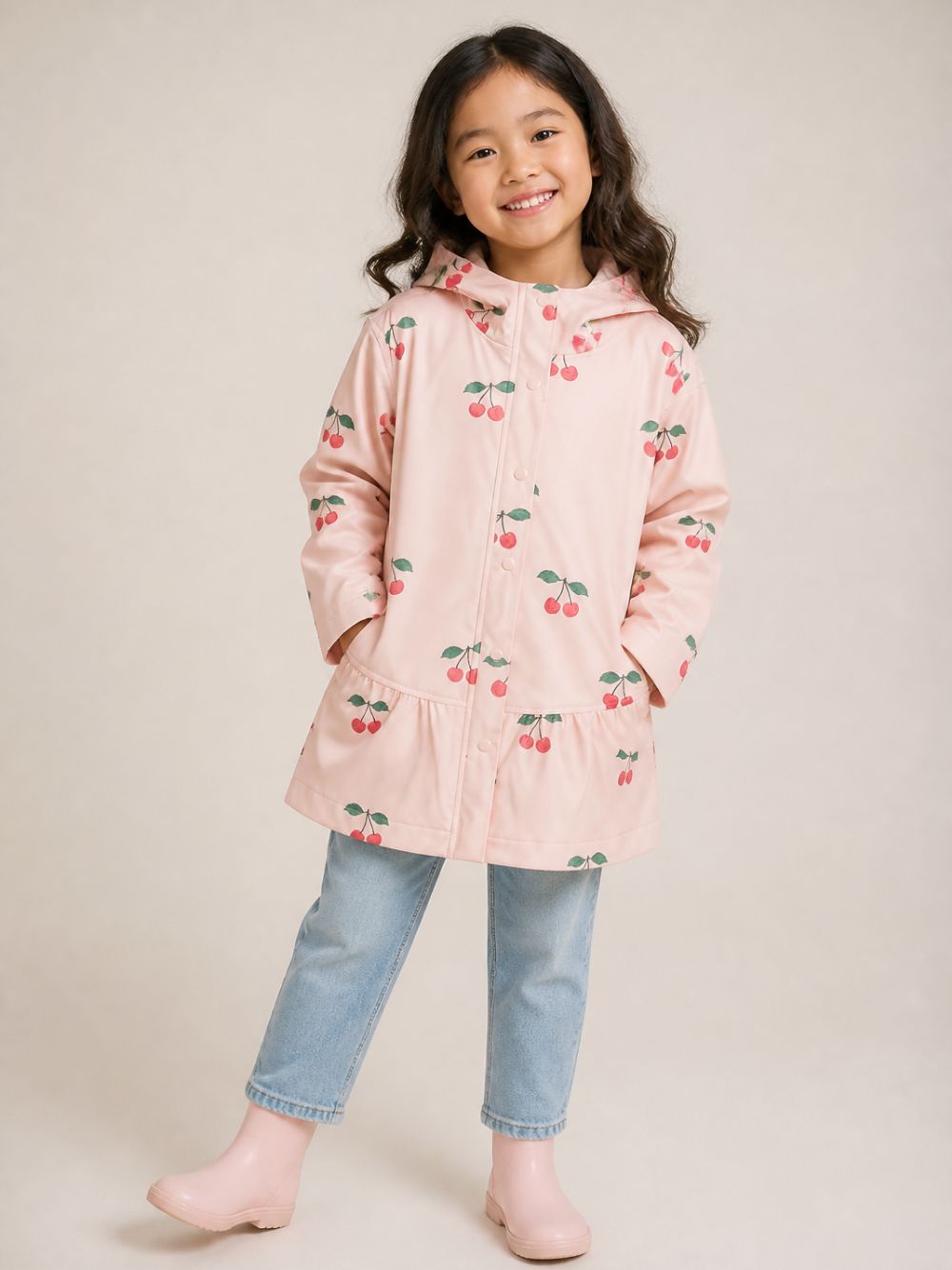 Giubbino per Bambina Konges Slojd rosa stmpa Cherry KS105707 P00050 KONGES SLOJD KIDS