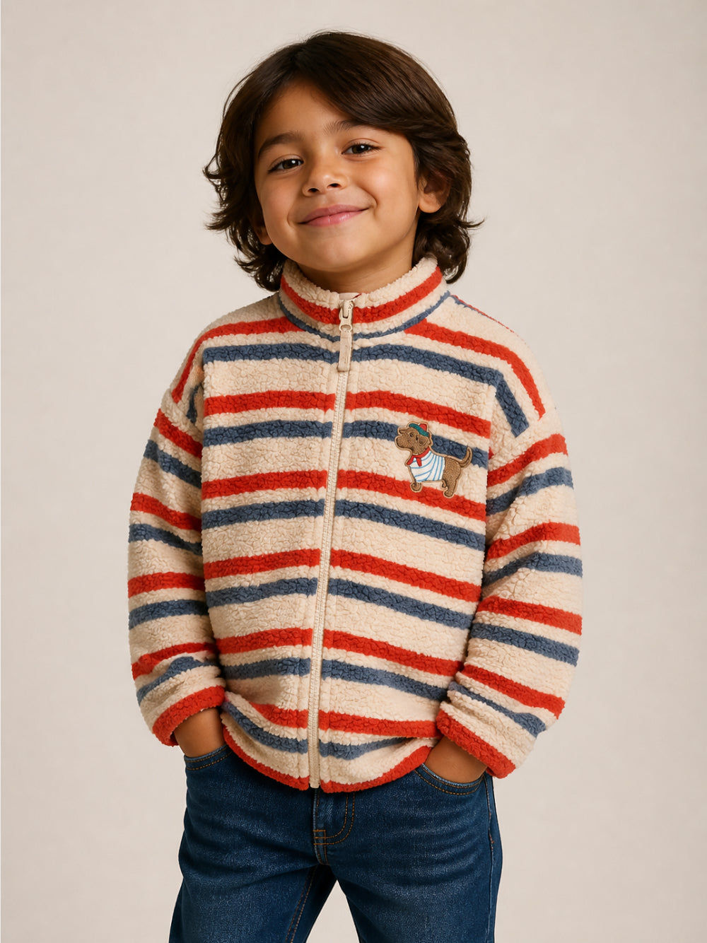 Giacca per bambino Konges Slojd Kids multicolor con design a righe KS105712 P25147 KONGES SLOJD KIDS