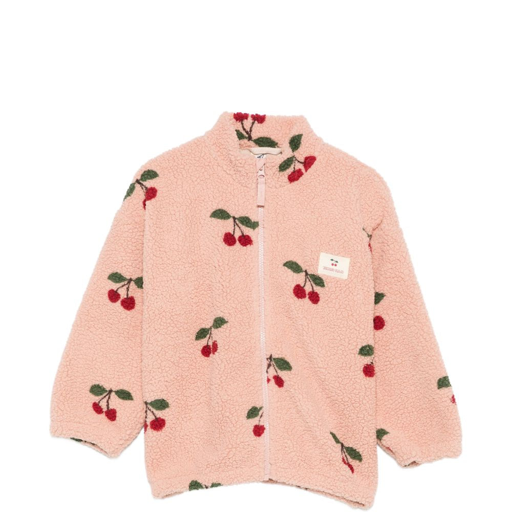 Giubbino per bambina Konges Slojd Kids rosa con stampa cherry KS105720 P00050 KONGES SLOJD KIDS