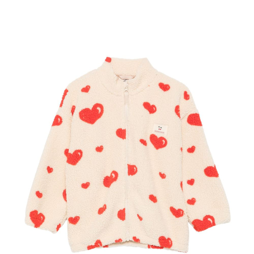 Giubbino per bambina Konges Slojd Kids bianco con stmpa a cuori KS105720 P15098 KONGES SLOJD KIDS