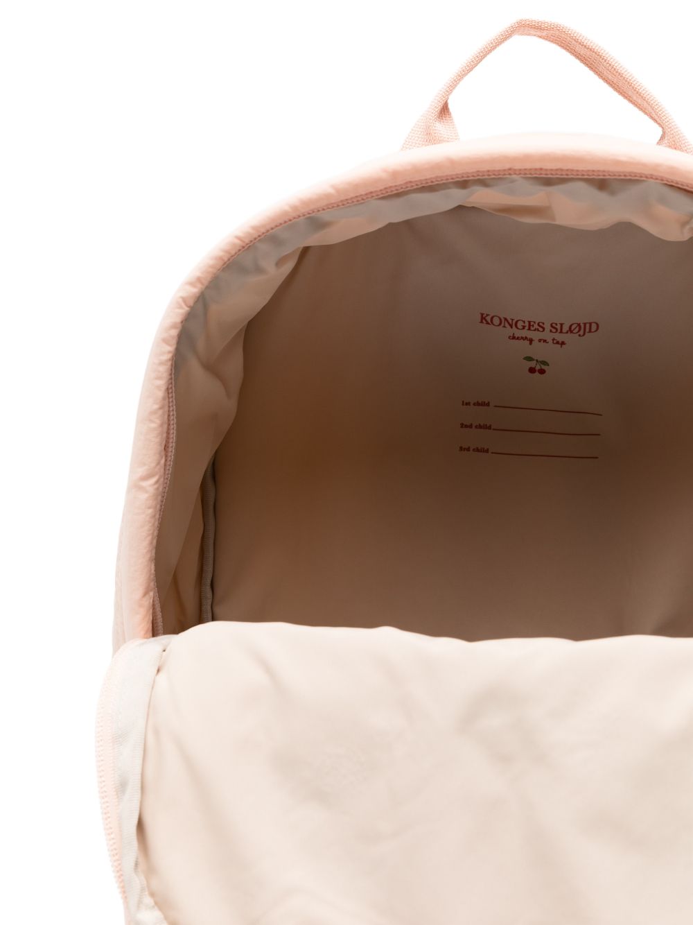 Zaino per bambina Konges Slojd Kids rosa con motivo ciliegie con paillettes KS105732 S25036 KONGES SLOJD KIDS