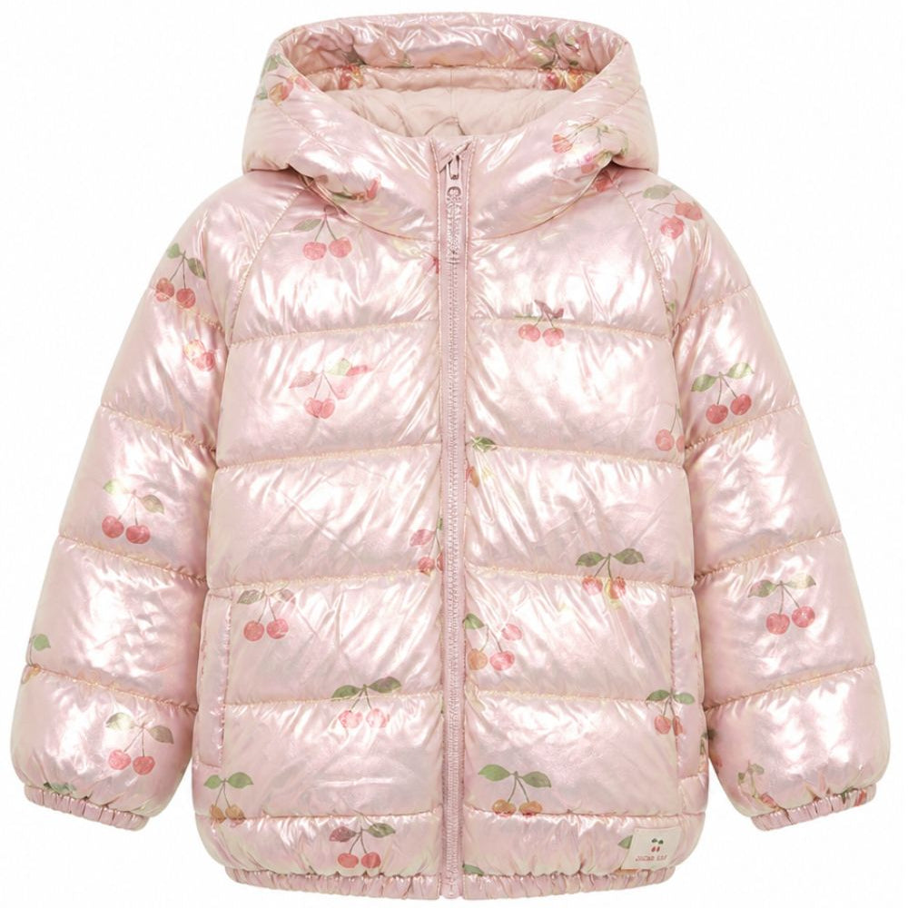 Giubbino per bambina Konges Slojd Kids rosa finitura metallizzata KS105736 P00049 KONGES SLOJD KIDS