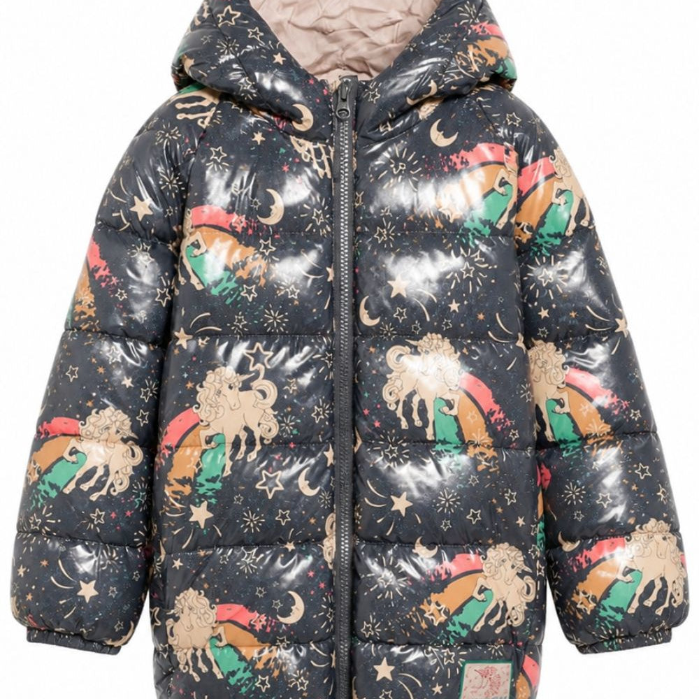 Giubbino per bambina Konges Slojd Kids multicolor stampa unicorno KS105736 P20039 KONGES SLOJD KIDS