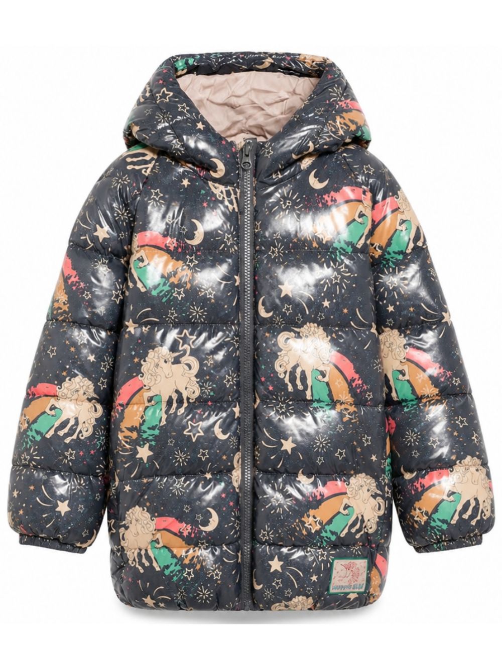 Giubbino per bambina Konges Slojd Kids multicolor stampa unicorno KS105736 P20039 KONGES SLOJD KIDS