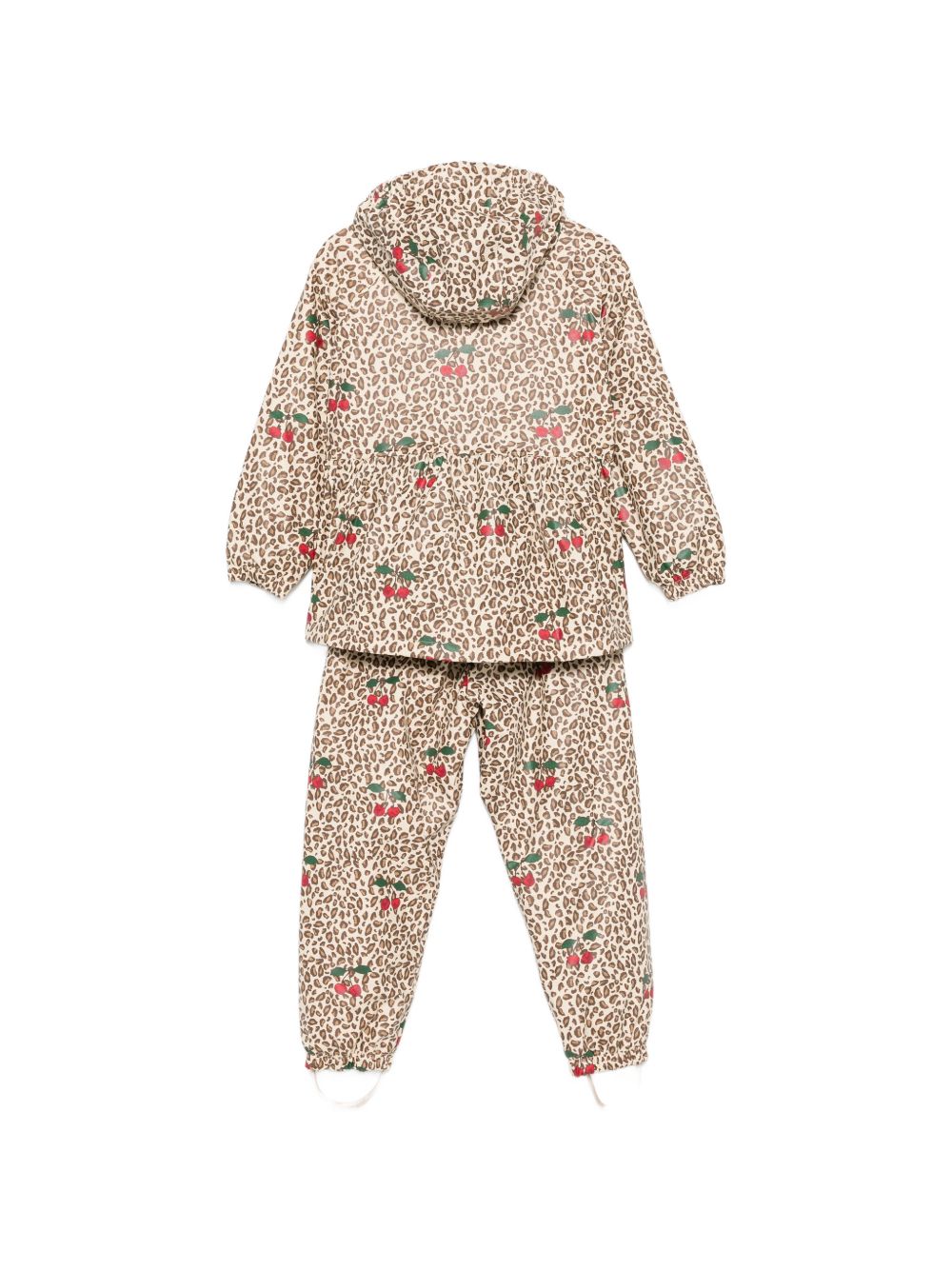 Tuta da neve Rainy Palme per bambina Konges Slojd marrone con stampa grafica animalier KS105764 P30123 KONGES SLOJD KIDS