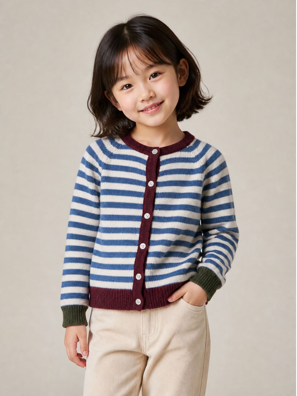 Maglione per bambina Konges Slojd Kids multicolor modello a righe KS105906 M00058 KONGES SLOJD KIDS
