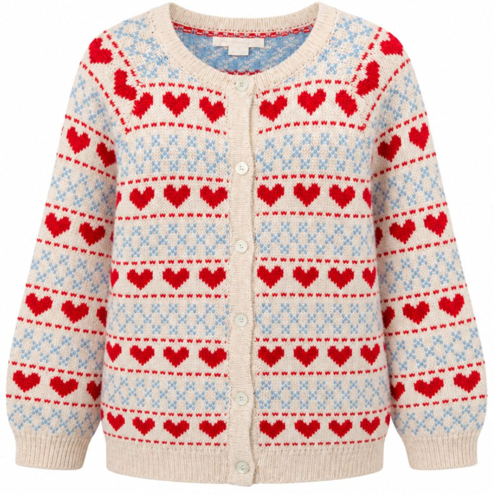 Cardigan per bambina Konges Slojd Kids multicolor con intrasio KS105906 P15031 KONGES SLOJD KIDS