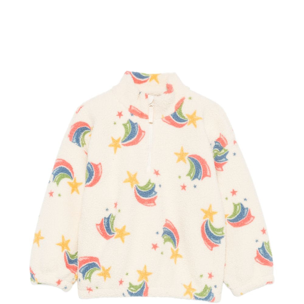 Felpa per bambina Konges Slojd beige con stampa grafica all-over KS106047 P20037 KONGES SLOJD KIDS