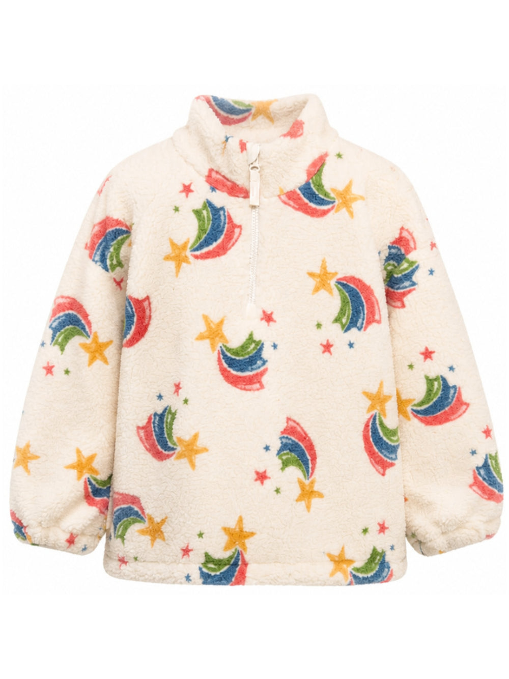 Felpa per bambina Konges Slojd beige con stampa grafica all-over KS106047 P20037 KONGES SLOJD KIDS
