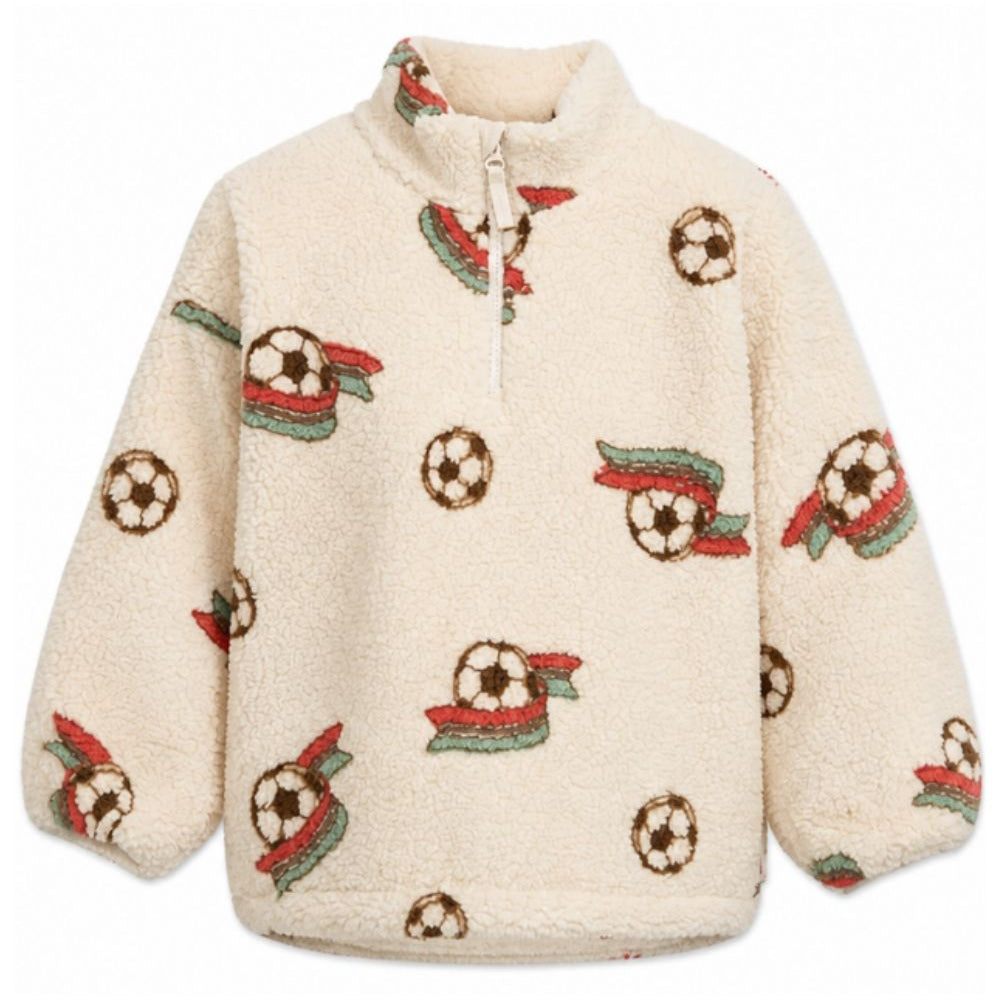 Felpa per bambino Konges Slojd beige con stampa grafica KS106047 P30026 KONGES SLOJD KIDS