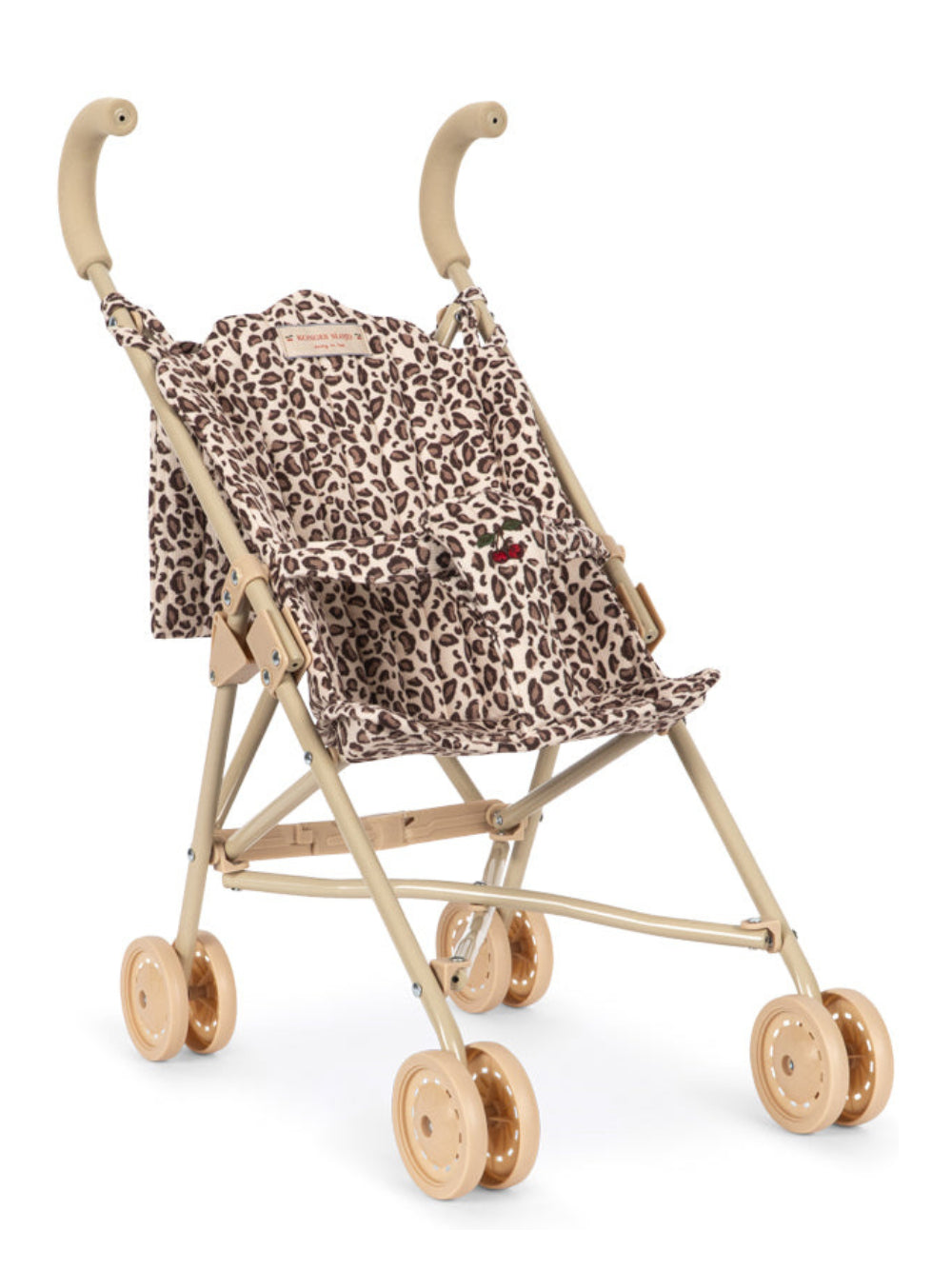 Passeggino per bambole per bambina Konges Slojd Kids marrone con stampa animalier KS106098 P99077 KONGES SLOJD KIDS