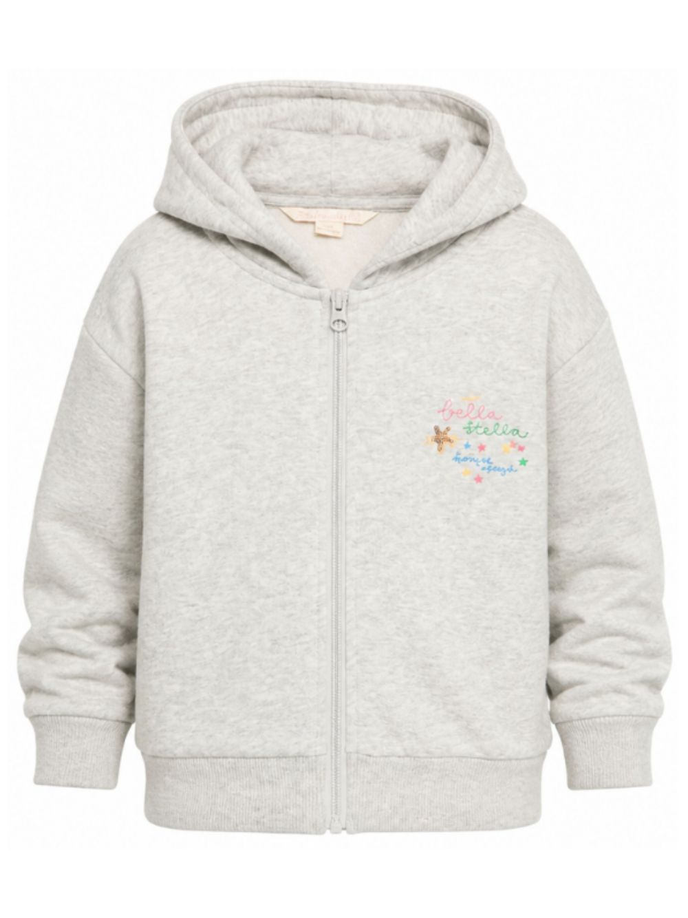 Felpa per bambina Konges Slojd Kids grigia con stampa grafica KS106105 S40004 KONGES SLOJD KIDS