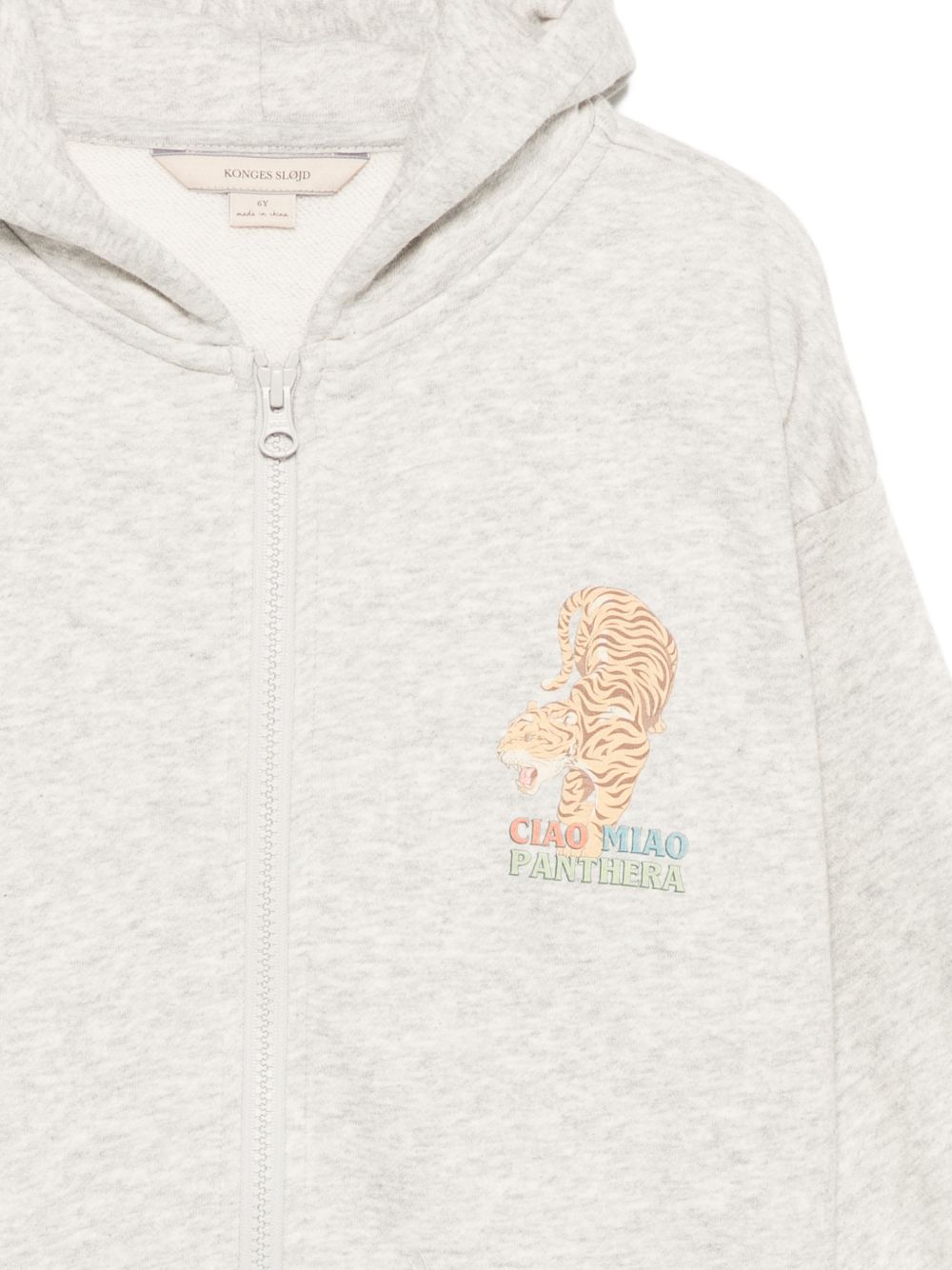 Felpa per bambino Konges Slojd grigia con stampa grafica KS106108 S40004 KONGES SLOJD KIDS