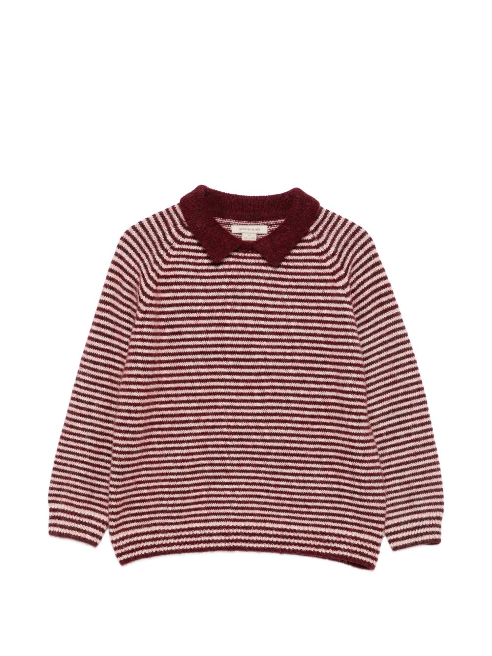 Maglione per bambina Konges Slojd Kids rosso rigato e con colletto KS106199 P25124 KONGES SLOJD KIDS