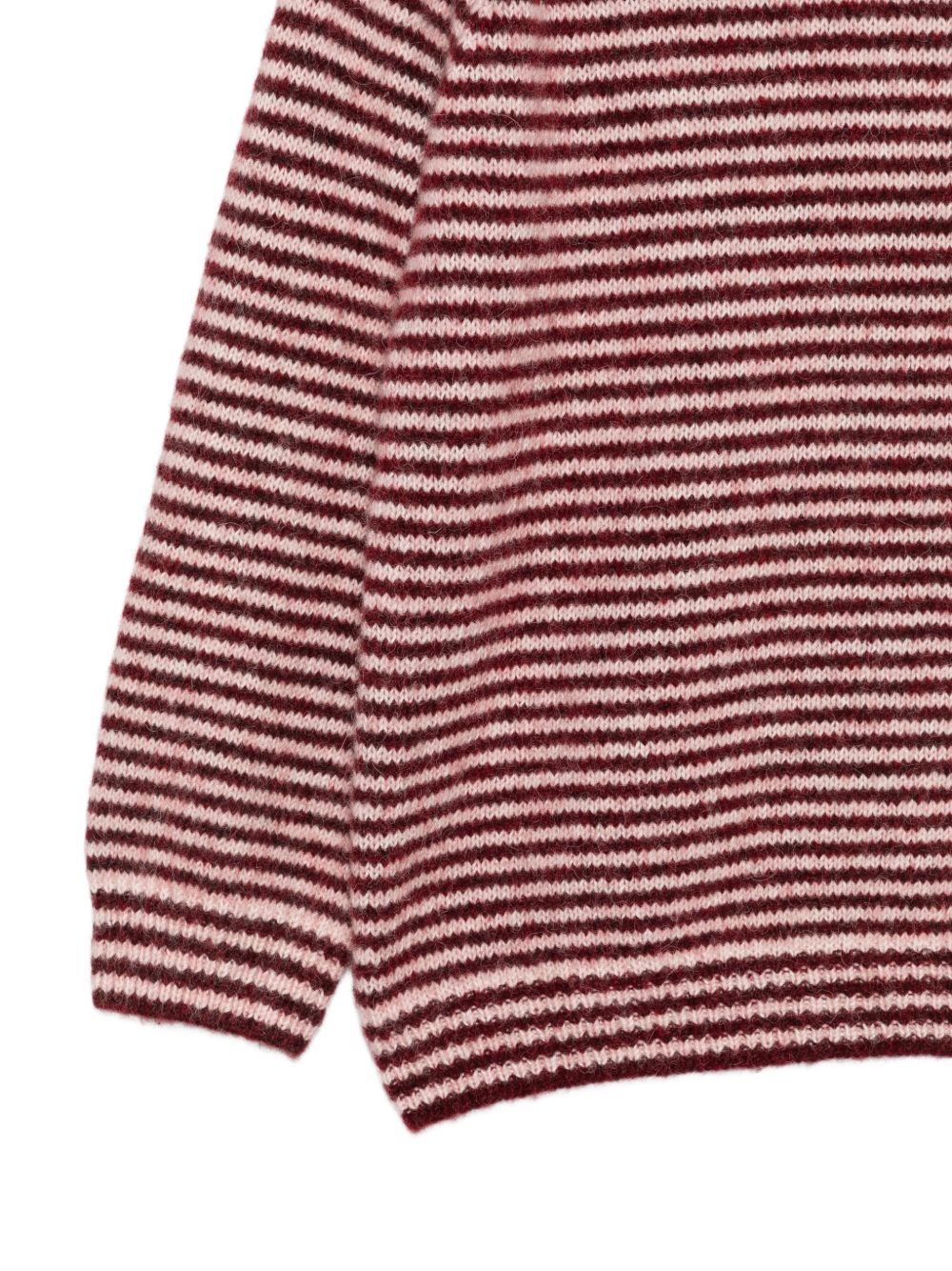 Maglione per bambina Konges Slojd Kids rosso rigato e con colletto KS106199 P25124 KONGES SLOJD KIDS