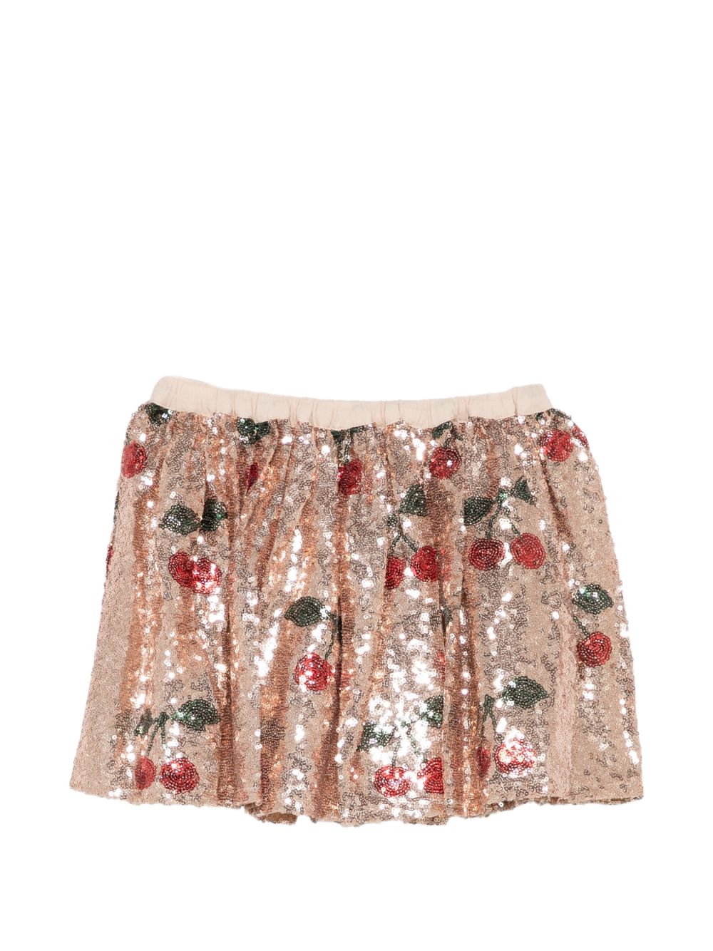 Gonna per bambina Konges Slojd Kids rosa con motivo a ciliegie impreziosita da paillettes KS106258 P00050 KONGES SLOJD KIDS