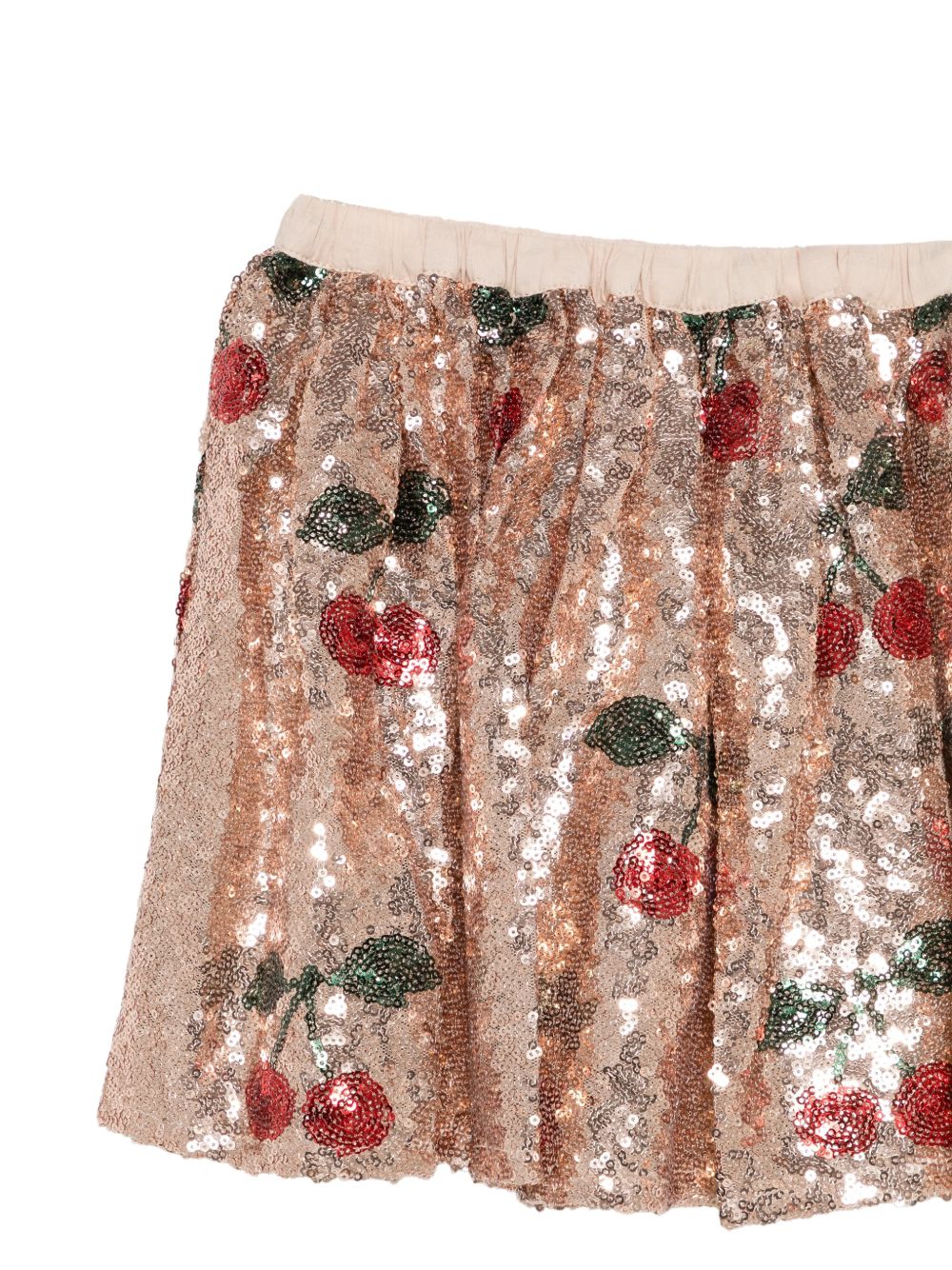 Gonna per bambina Konges Slojd Kids rosa con motivo a ciliegie impreziosita da paillettes KS106258 P00050 KONGES SLOJD KIDS