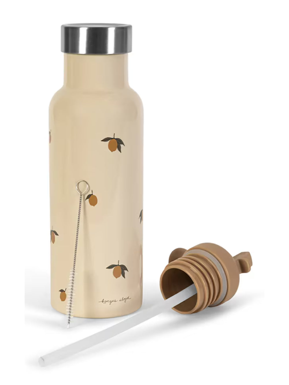 Borraccia termica per bambini Konges Slojd Kids beige con stampa grafica limoni KS106288 P00038 KONGES SLOJD KIDS