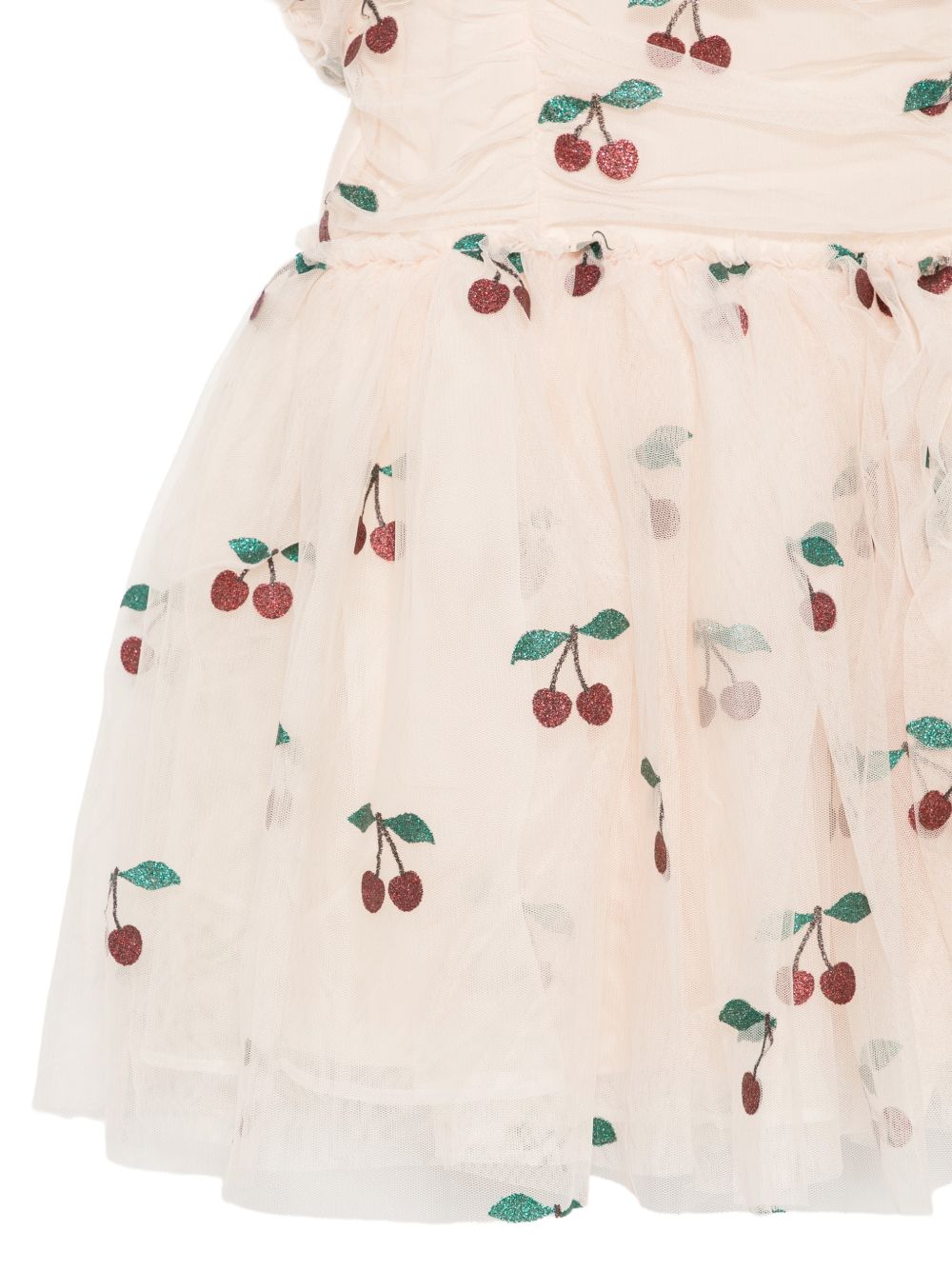 Abito per bambina Konges Slojd Kids rosa con design ciliegie glitterate KS106301 P00052 KONGES SLOJD KIDS