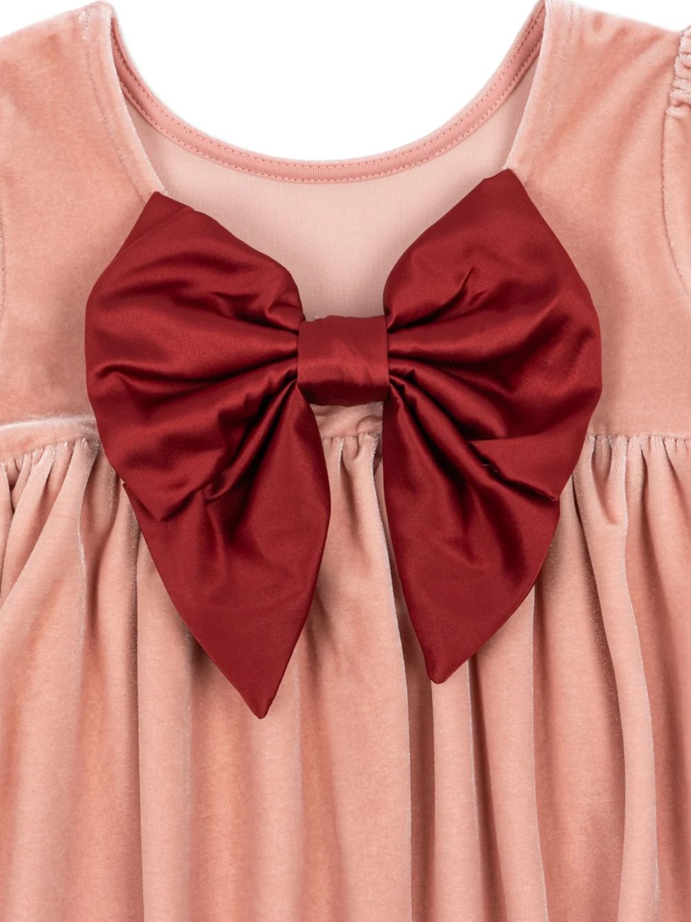 Abito per neonata Konges Slojd Kids rosa con fiocco sul davanti KS106478 ROSE KONGES SLOJD KIDS