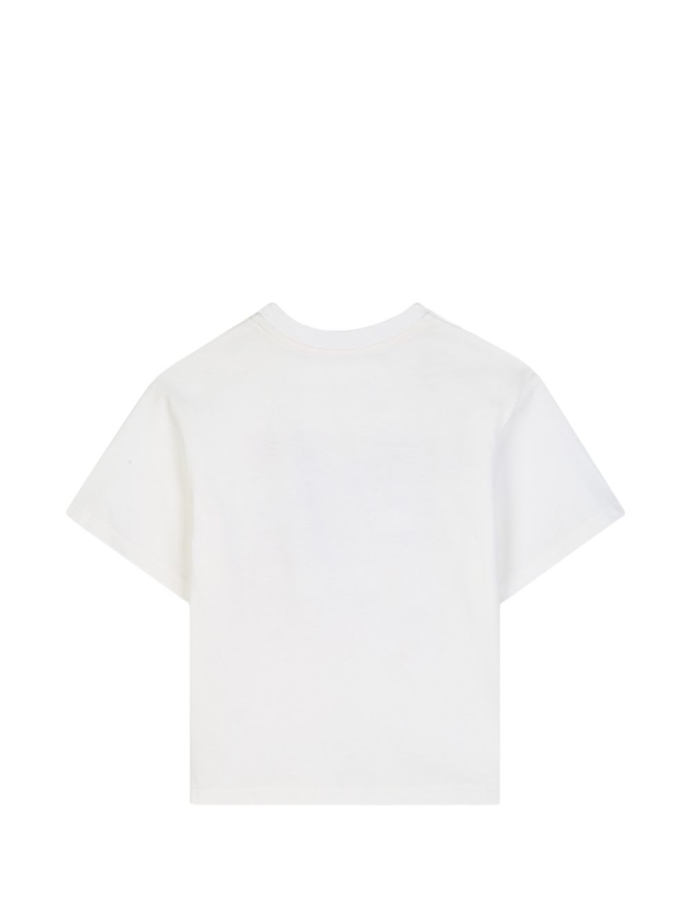 T-shirt per bambina Lanvin Kids bianca con stampa grafica sneackers N30396 117 LANVIN KIDS