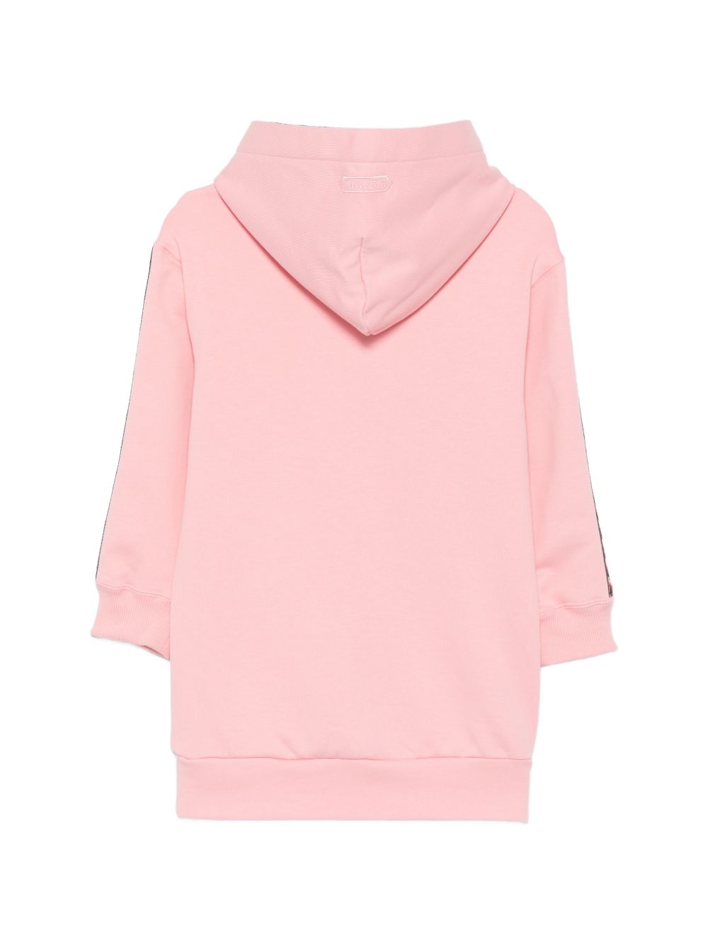Abito modello felpa per bambina Lanvin Kids rosa con logo ricamato N30407 48N LANVIN KIDS