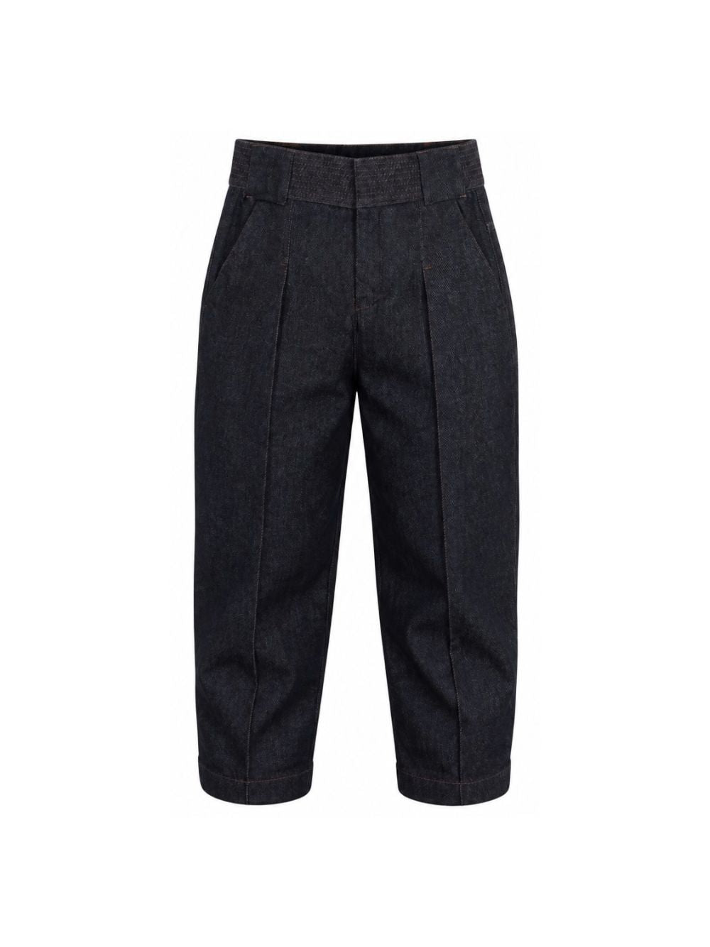 Jeans per bambino Lanvin Enfant in denim con cuciture a contrasto N30420 Z28 LANVIN KIDS