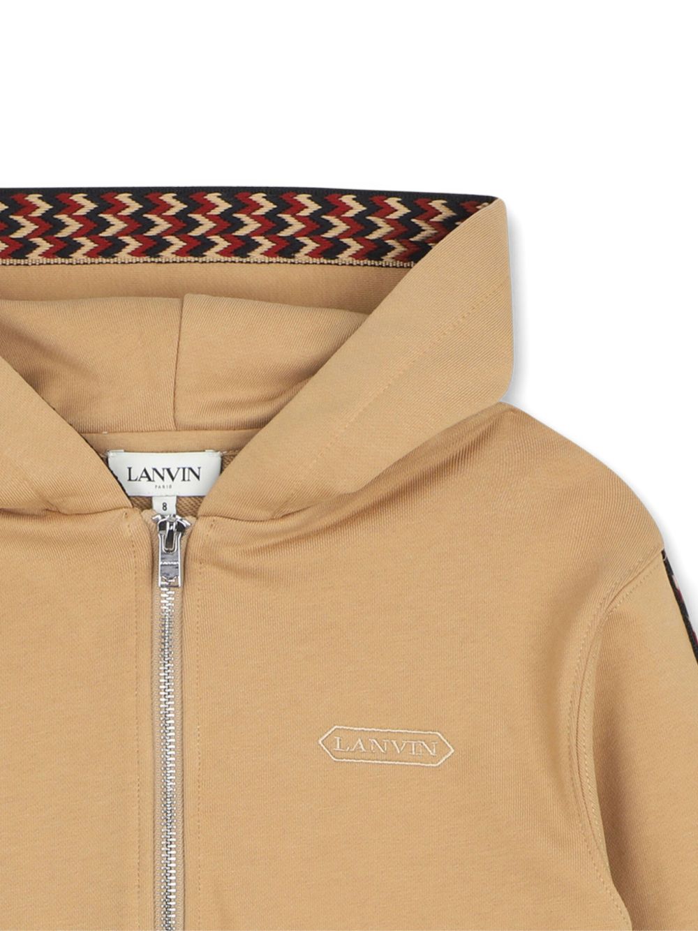Felpa per bambino Lanvin Kids beige con motivo chevron N30424 276 LANVIN KIDS