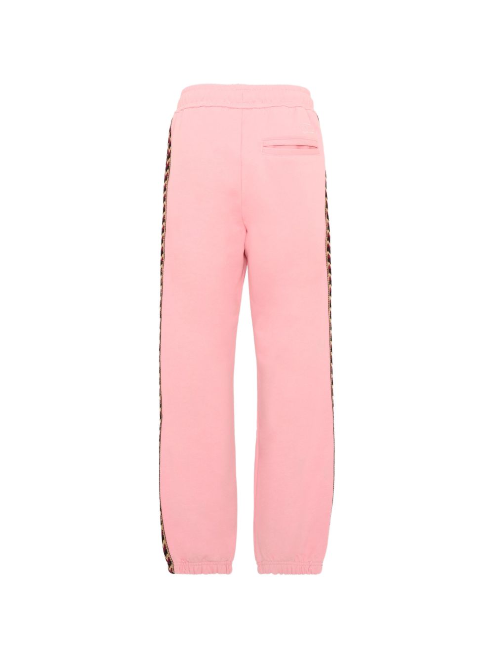 Pantaloni sportivi per bambina Lanvin Kids rosa con bande laterali N30425 48N LANVIN KIDS