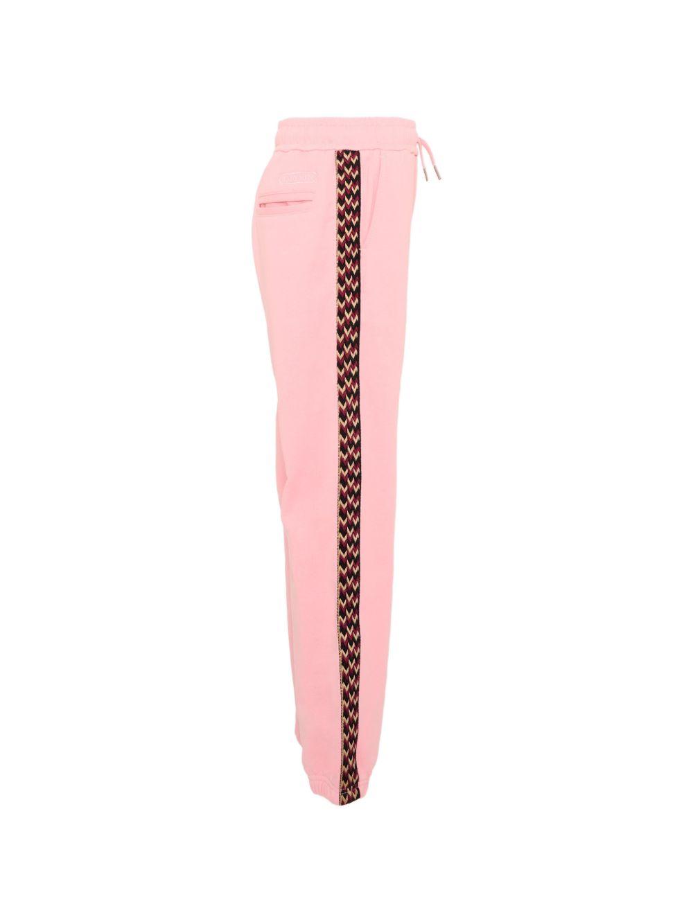 Pantaloni sportivi per bambina Lanvin Kids rosa con bande laterali N30425 48N LANVIN KIDS