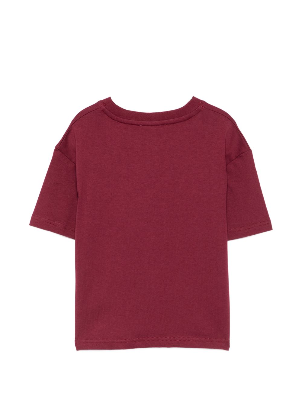 T-shirt per bambino Lanvin Kids bordeaux con logo sul davanti N30426 955 LANVIN KIDS