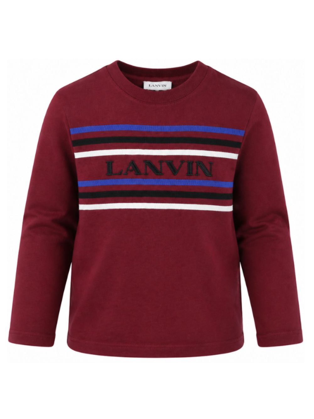 T-shirt per bambino Lanvin Kids bordeaux con stampa grafica N30429 955 LANVIN KIDS