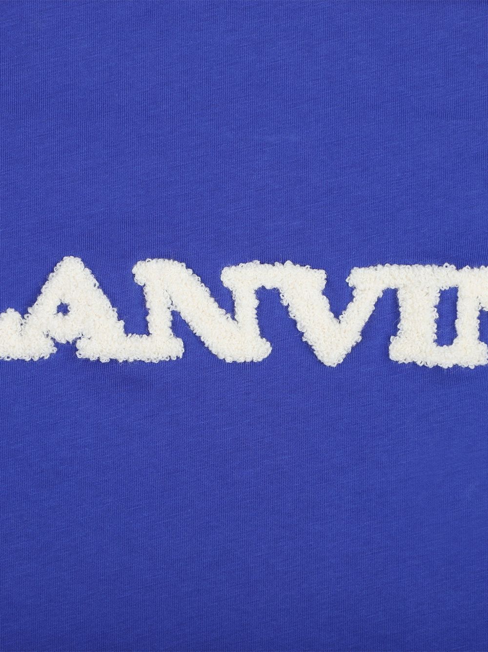 T-shirt per bambino Lanvin Kids blu con applicazione logo N30432 80A LANVIN KIDS