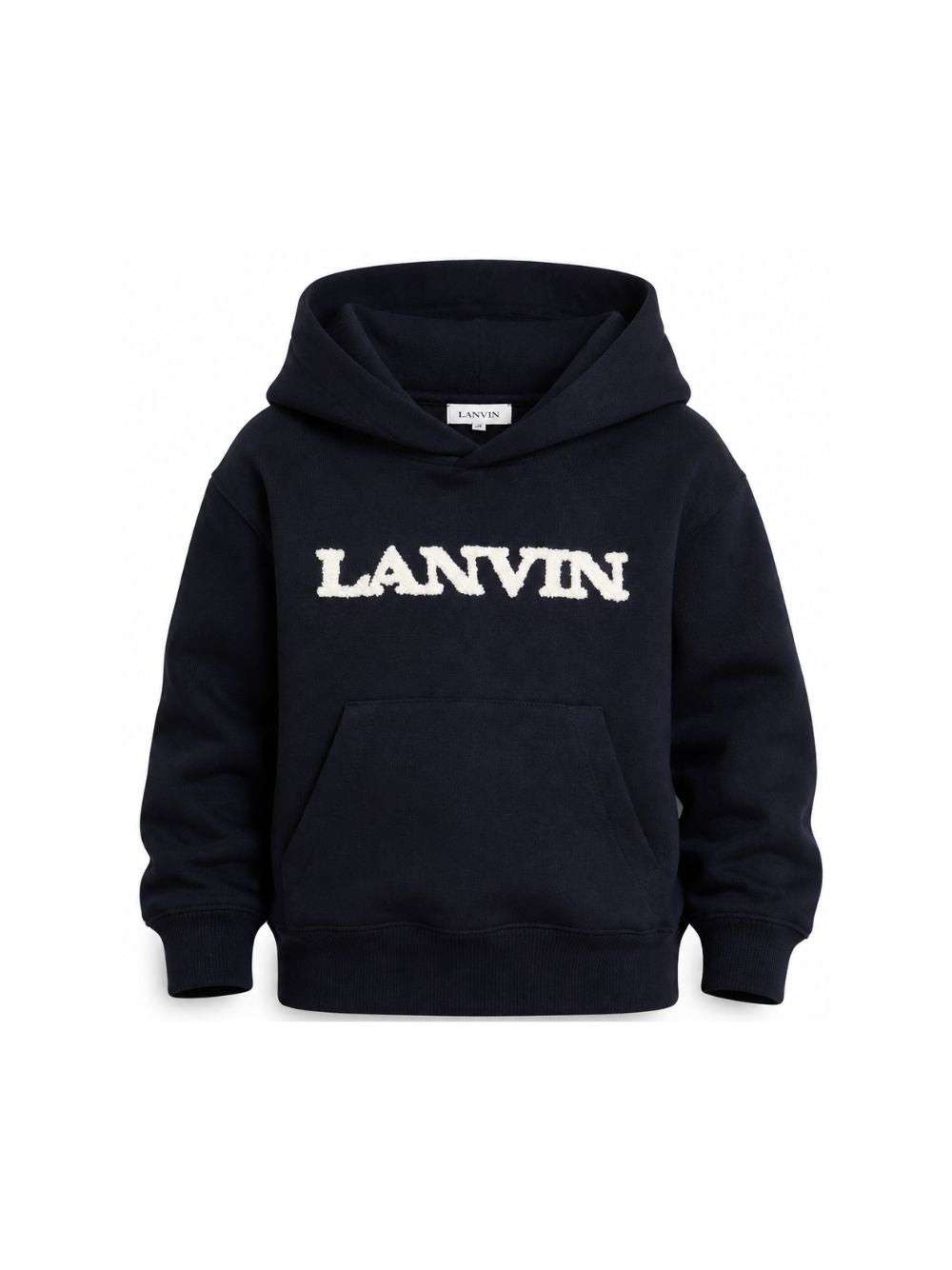 Felpa per bambino Lanvin Kids blu con applicazione logo N30435 855 LANVIN KIDS
