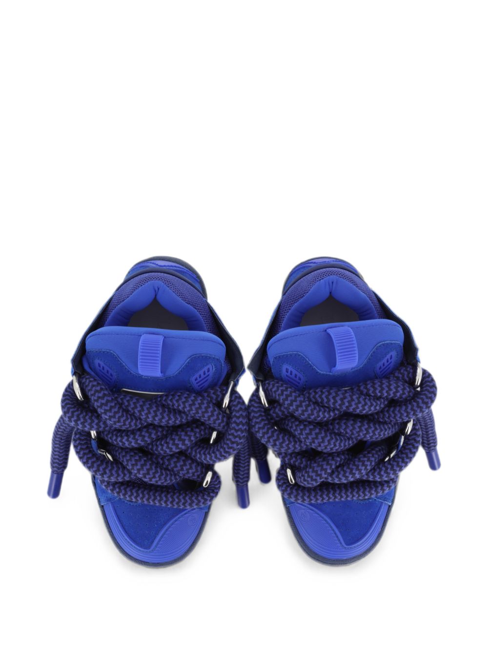 Sneakers Curb per bambini Lanvin Kids blu con finitura scamosciata N30457 80A LANVIN KIDS