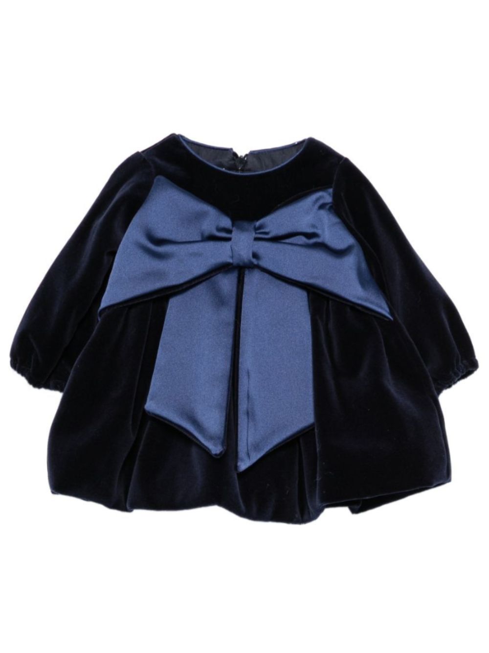 Abito per neonata La Stupenderia Kids blu navy con dettaglio fiocco 3CBAB08 V46 LA STUPENDERIA KIDS