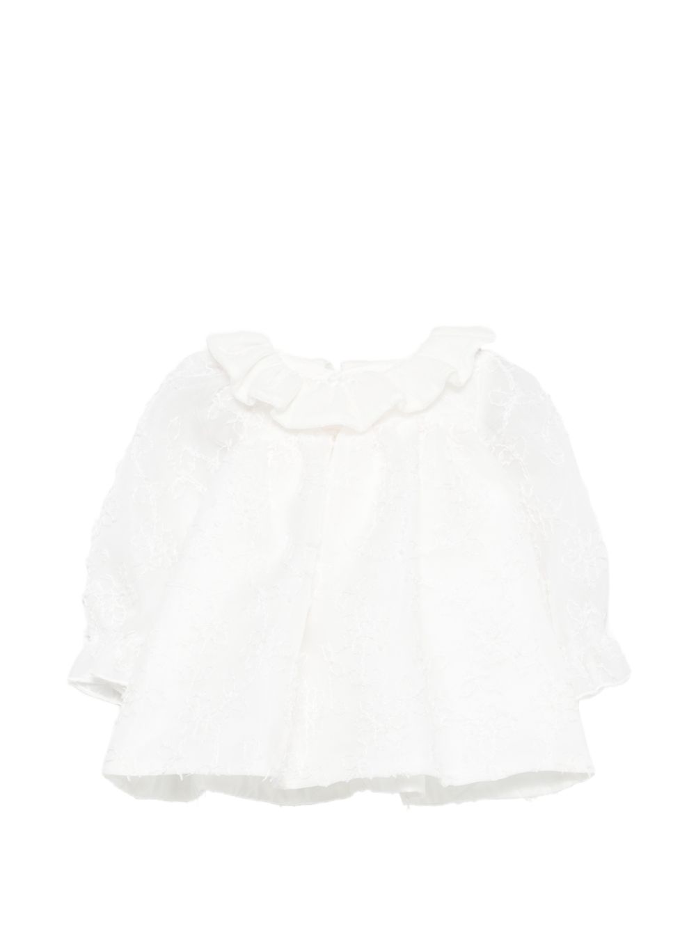 Abito per neonata La Stupenderia Kids bianco con ruches 3CBAB10 X34 LA STUPENDERIA KIDS