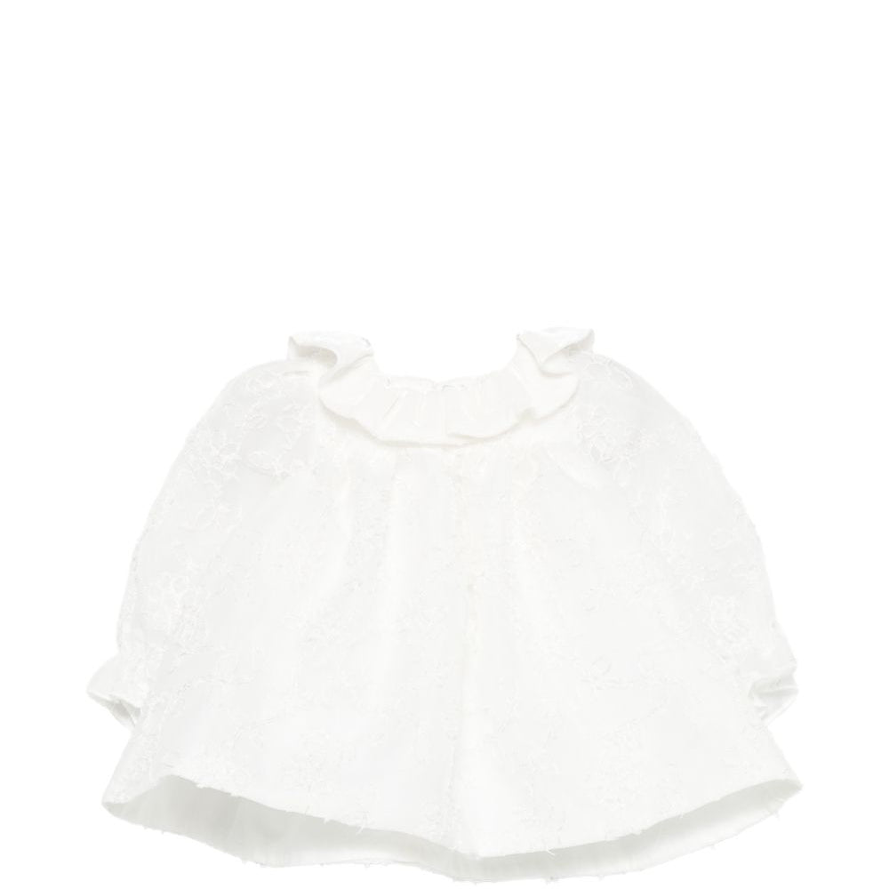 Abito per neonata La Stupenderia Kids bianco con motivo in pizzo a fiori 3CBAB10 X35 LA STUPENDERIA KIDS