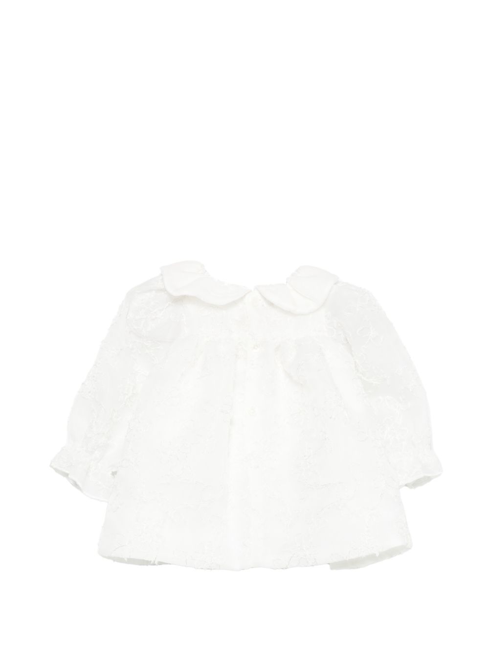 Abito per neonata La Stupenderia Kids bianco con motivo in pizzo a fiori 3CBAB10 X35 LA STUPENDERIA KIDS