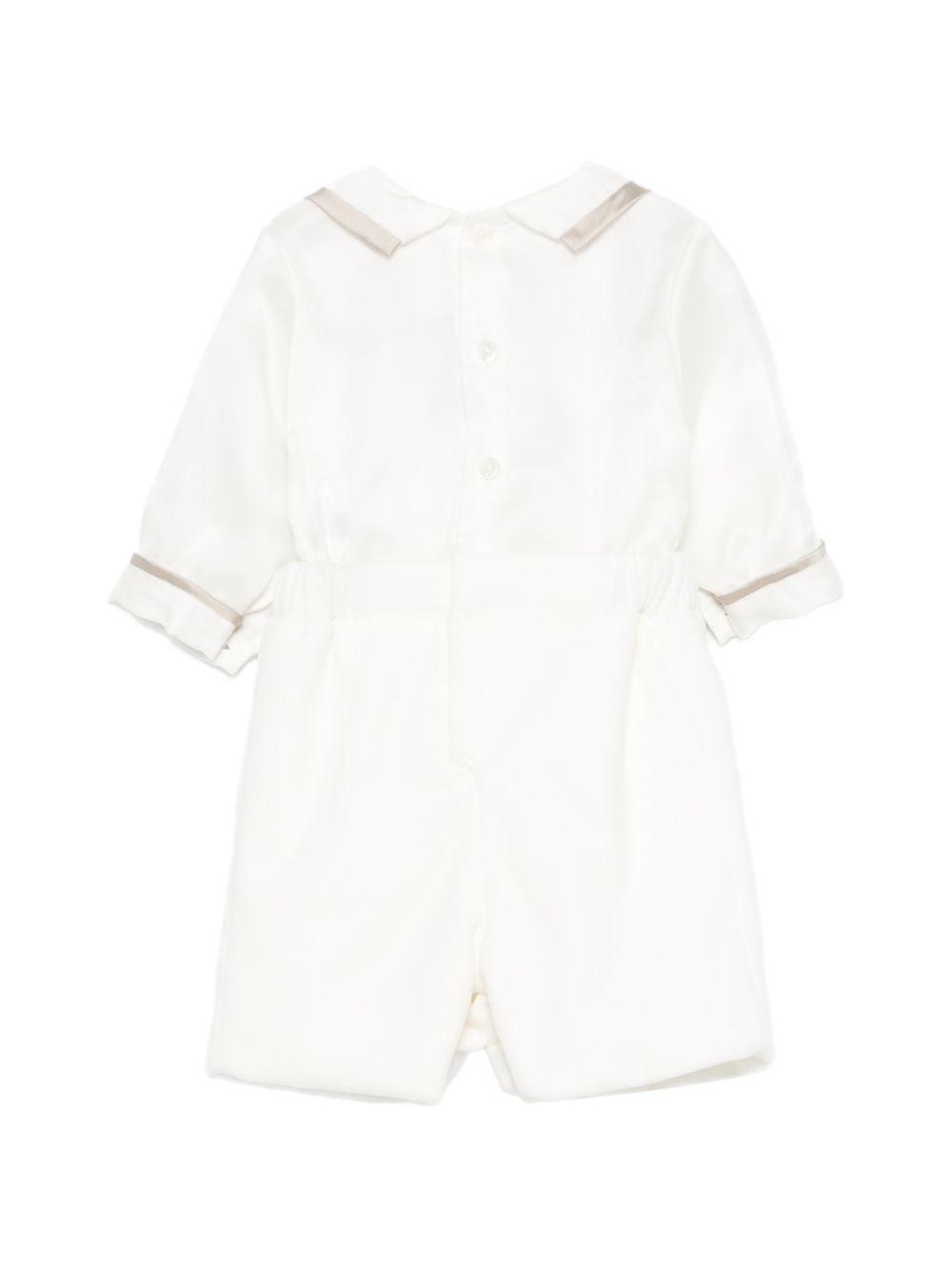 Tutina per neonato La Stupenderia Kids con rifiniture a contrasto 3CBPG01 V02S65 LA STUPENDERIA KIDS