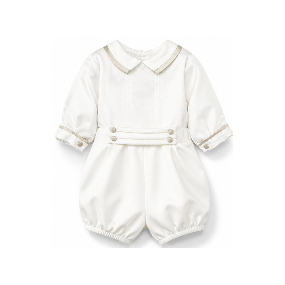 Tutina per neonato La Stupenderia Kids con rifiniture a contrasto 3CBPG01 V02S65 LA STUPENDERIA KIDS