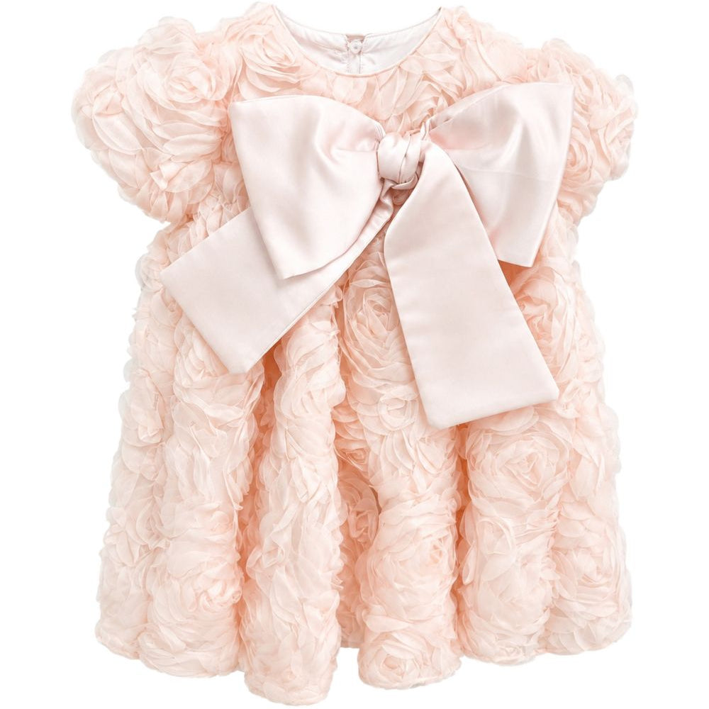 Abito elegante per neonata La Stupenderia Kids rosa con applicazione a fiori 3CCAB22 X38 LA STUPENDERIA KIDS