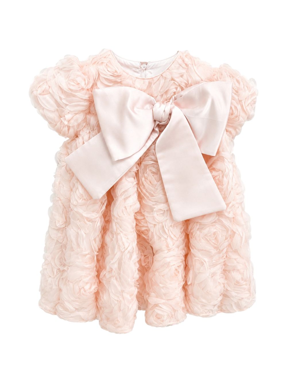 Abito elegante per neonata La Stupenderia Kids rosa con applicazione a fiori 3CCAB22 X38 LA STUPENDERIA KIDS
