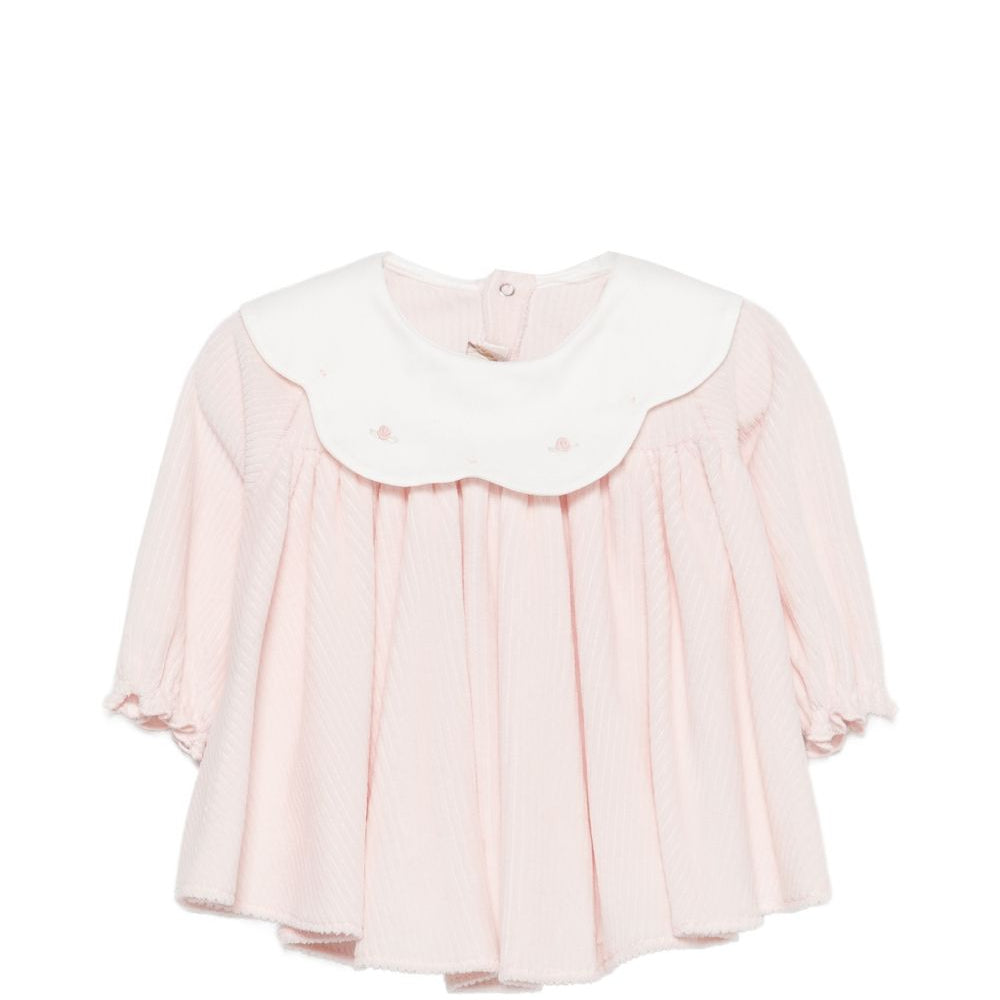 Abito per neonata La Stupenderia Kids rosa con colletto con orlo a smerlo 3TBAB04 M52 LA STUPENDERIA KIDS