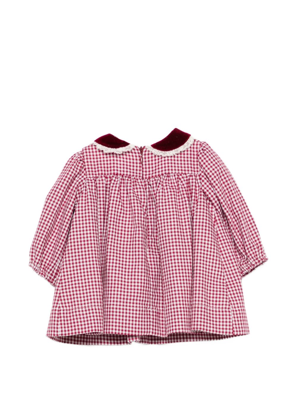 Abito per neonata La Stupenderia rosso con motivo a quadri 3TBAB10 Y58 LA STUPENDERIA KIDS