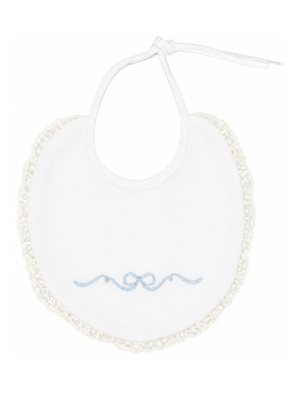 Bavaglino per neonati La Stupenderia Kids bianco con finiture in pizzo 3TBBV00 L02AZZ LA STUPENDERIA KIDS