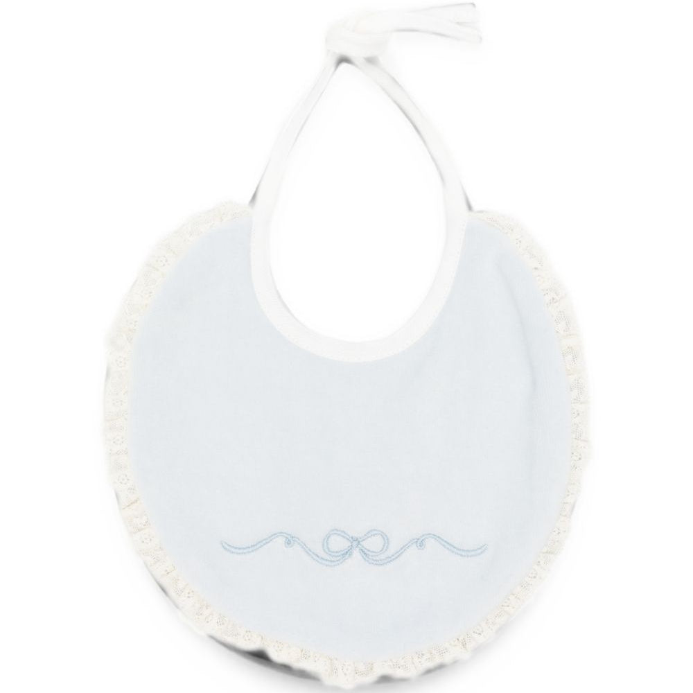 Bavaglino per neonati La Stupenderia Kids azzurro con finiture in pizzo 3TBBV00 L04 LA STUPENDERIA KIDS
