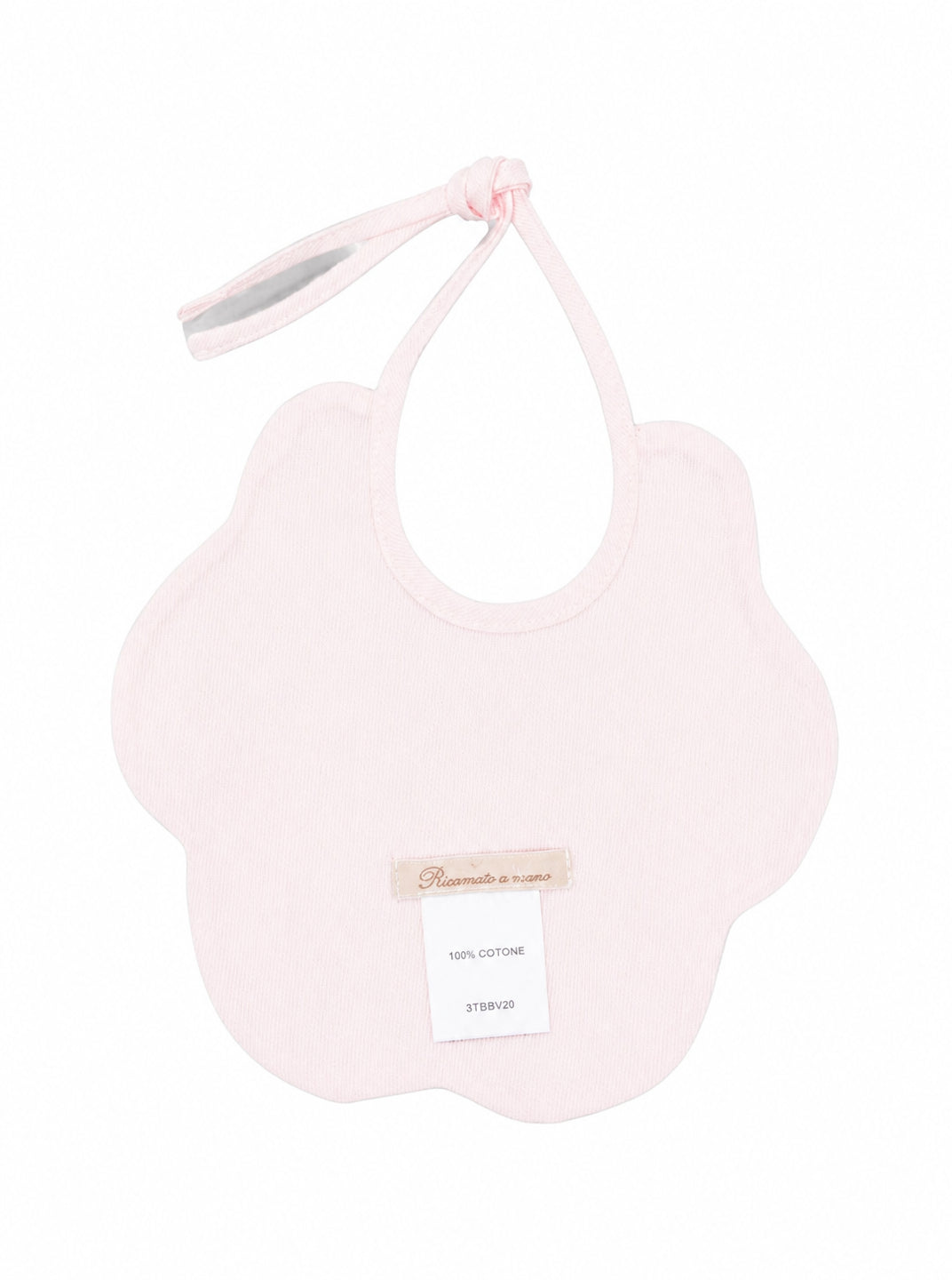 Bavaglino per neonata La Stupenderia Kids rosa con bordo smerlato 3TBBV20 P03 LA STUPENDERIA KIDS