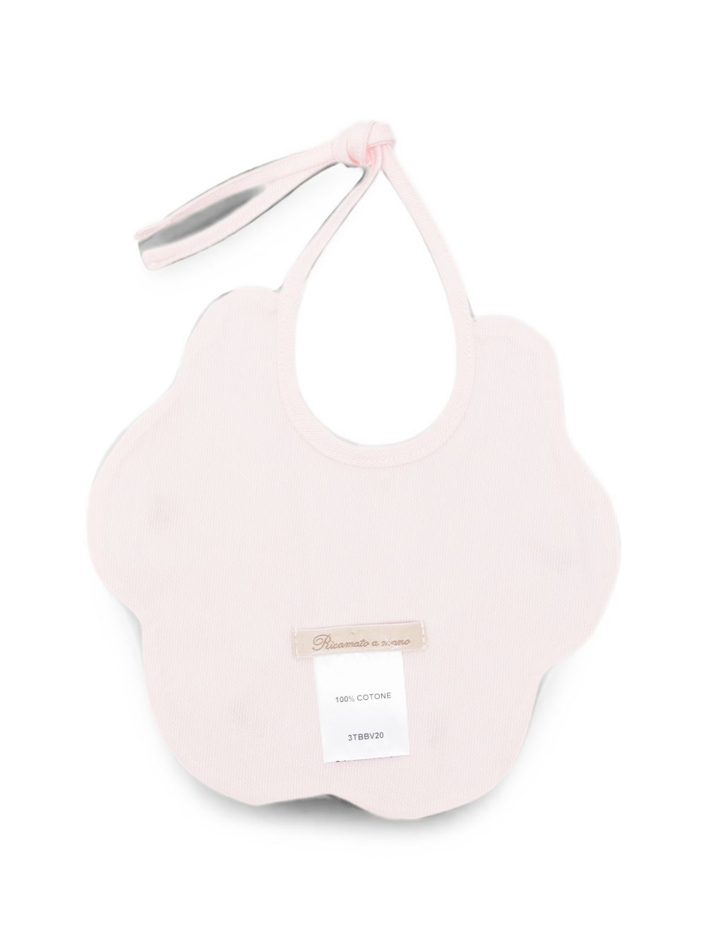Bavaglino per neonata La Stupenderia Kids rosa con bordo smerlato 3TBBV20 P03 LA STUPENDERIA KIDS